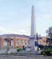 A monument to protectors of a city from rebelled peasants.