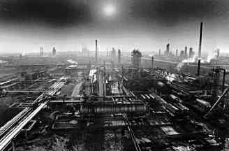 A plant on conversion of oil.