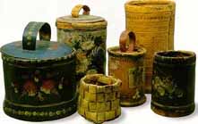 Things made from birch bark.